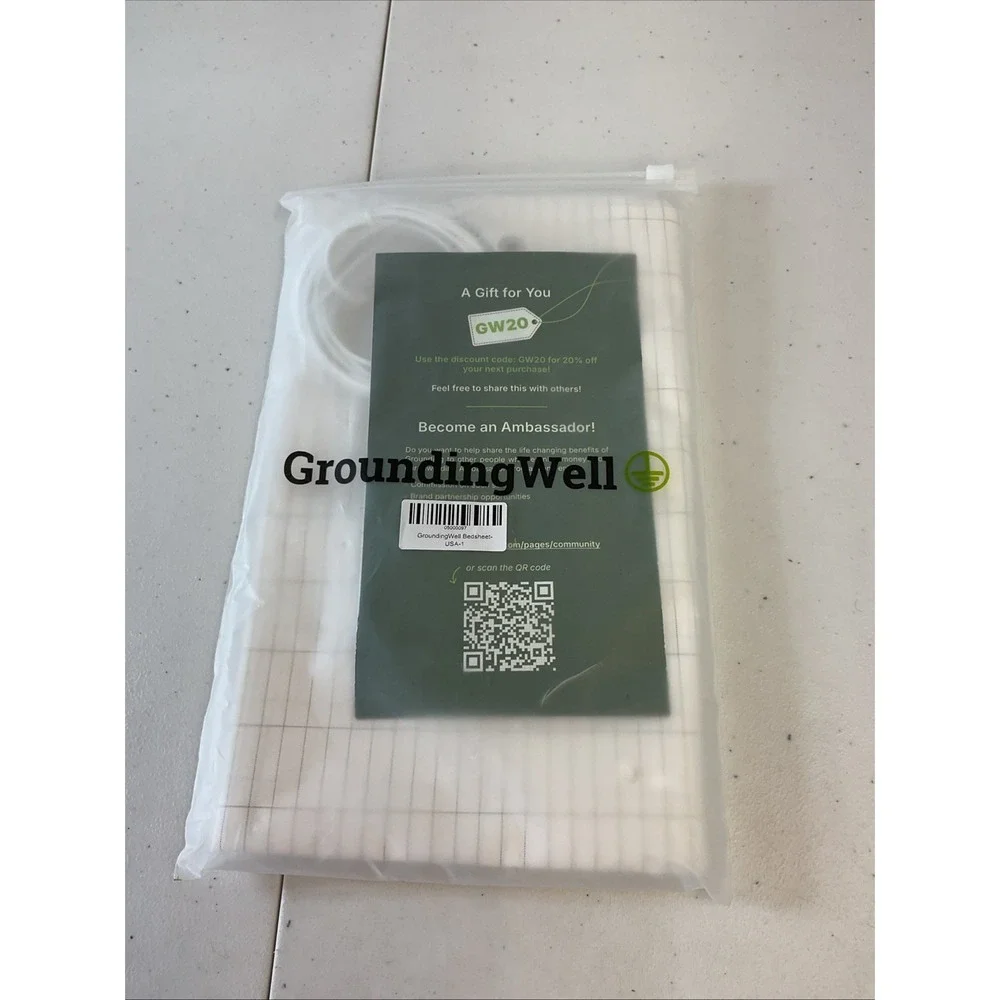 Grounding Well Flat Bed Sheet 50cm x 260cm Cotton Grounding Sheet *New In Bag*.